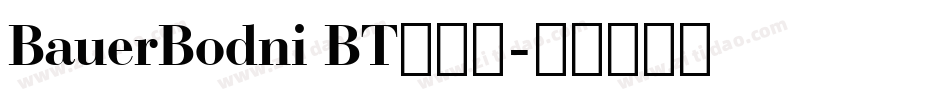 BauerBodni BT手机版字体转换
